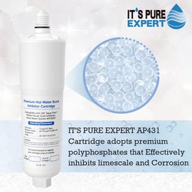 IT'S PURE EXPERT AP431 AP430SS Cartridge, Replacement for Aqua-Pure Whole House Scale Inhibition Inline Water System，Prevent Scale Build Up On Hot Water Heaters, Pipes and Boilers，1 Pack