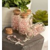 Baptism Favor (12PCS) Holy Communion Rosary in Glass Bottle Jar