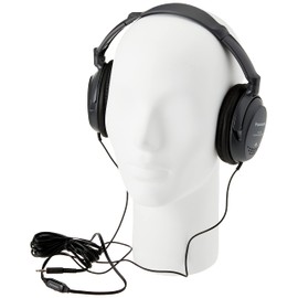 Panasonic RP-HT225E-K Advanced Monitor Headphones-​Immersive XBS Bass,DJ-Style Single-Side Monitoring,Inline Volume Control,Frequency Response 18Hz-22kHz,Comfortable Over-Ear Design-Black​