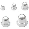 100 PCS Stainless Steel Dome Cap Nuts, Hex Acorn Nut