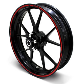 Finest Folia 16-Piece Set of Wheel Rim Stickers in Grand Prix Design - Complete Set, Suitable for 16-, 17-, 18- and 19-Inch Motorcycle, Car and Bicycle Rims