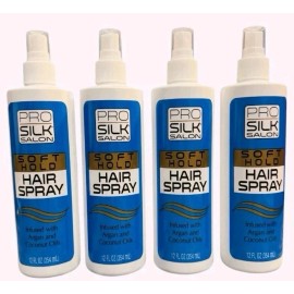 P.Silk.Salon ( LOT 4 ) P.Silk.Salon Soft Hold Hair Spray Argan & Coconut Oils 12 Oz Each