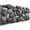 EverStone River Rock Faux Rock Panel, 49"W x 24 3/4"H