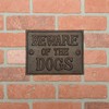 Treasure Gurus Cast Iron Beware of Dogs Warning Caution Sign