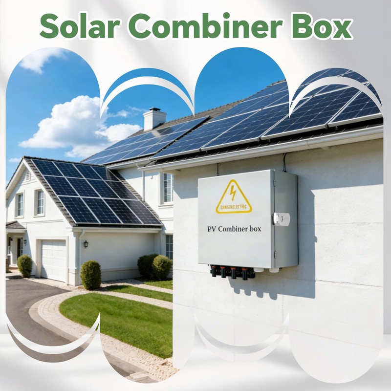 4 String Solar Combiner Box, IP65 Waterproof PV Combiner Break
