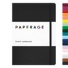 PAPERAGE Lined Journal Notebook, (Black), 160 Pages, Medium 5.6 in