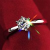 1.0 Carat Solitaire Cubic Zirconia 925 Sterling Silver Plated Wedding