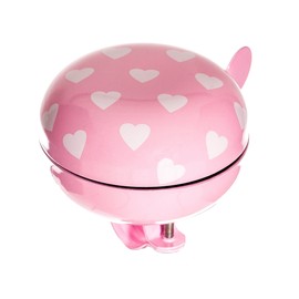 Sport Direct Bike Bell Oversize Large Pink Hearts 80 mm