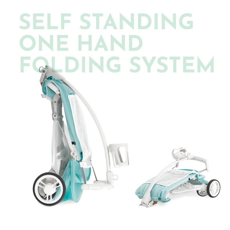 Evolur Roamer Ultra Lightweight Stroller, Compact One-Hand Self-Standing Fold Travel