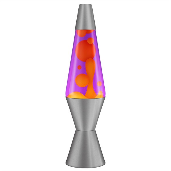 Lava Original Lamp - 14.5" Purple Sunset - Yellow Wax and Purple Liquid - Home Décor Motion Light - 2635