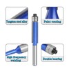 Yuentoen 4 Piece Flush Cutter Set, Blue Flush Cutter 1/4