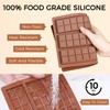 Fimary Chocolate Bar Mold - Non-Stick Chocolate Molds, Food Grade
