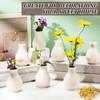 Tioncy 15 Pack White Ceramic Bud Vases Bulk Boho Small