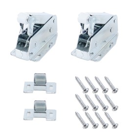 Gorise Push To Open Touch Release Lock Spring Loaded for Kitchen Cabinet Cupboard Wardrobe Door Touch Catch Mini Latch with Mounting Screws (2 Pack)