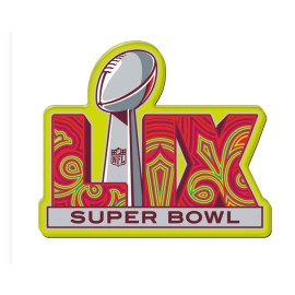 2025 Super Bowl LIX Logo Acrylic Magnet New Orleans
