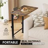 YIBOLIN'S Folding TV Tray Table, Heavy Duty Sturdy C-Shaped End