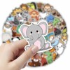 100pcs Cute Animal Stickers, Waterproof Sticker for Water Bottles, Laptop,