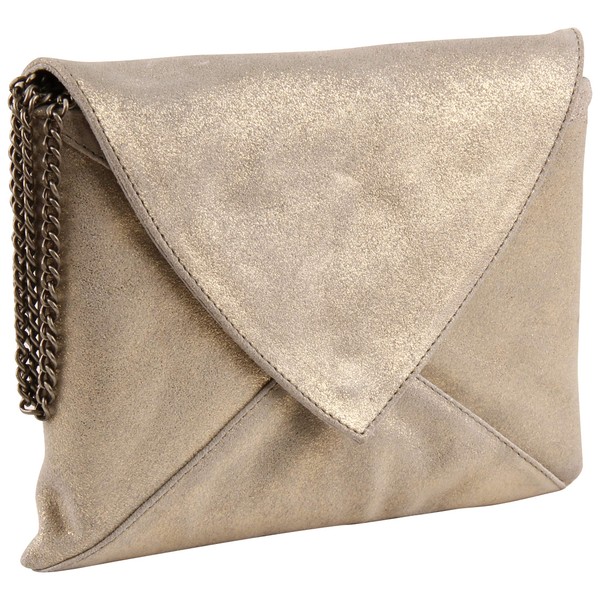 Clairefontaine Plume 400050C Folder (Lambskin Suede with Mother of Pearl Effect) 20 x 14 cm Gold