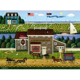 Buffalo Games - Charles Wysocki - Red Whale Inn - 1000 Piece Jigsaw Puzzle for Adults Challenging Puzzle Perfect for Game Nights - Finished Puzzle Size is 26.75 x 19.75