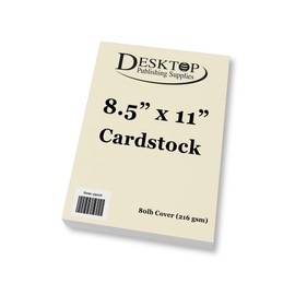 Heavyweight Natural Cream Cardstock 8.5" x 11" - Thick Paper for Printing - Inkjet/Laser 80lb Cardstock (50 Sheets)