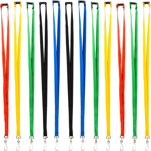 Rhode Island Novelty Vibrant Assorted Breakaway Cord Lanyard - 19"