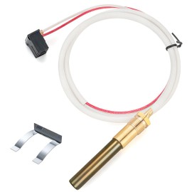 LP Thermopile Senor Component for Pilot Burner Assembly Replace SP20824, SP21058, SP20800, SP21096, SP20739 Water Heater Thermopile Replacement for Rheem | Ruud | Richmond Water Heaters Pilot | 750mV