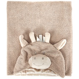 Stephan Baby Terry Plush Hooded Bath Towel, Giraffe, 0-24 Months