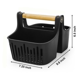 Bekith 3 Pack Portable Shower Caddy, Shower Caddy Dorm with Handle, Plastic Shower Caddy Basket Cleaning Caddy Organizer Storage Tote for Bathroom College Dorm Room Essentials