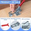 EXLECO 4 x Large Toggle Lock Metal Toggle Lever Tensioner,