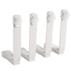 Toosunny - Juego de 4 soportes para sábanas para guardar