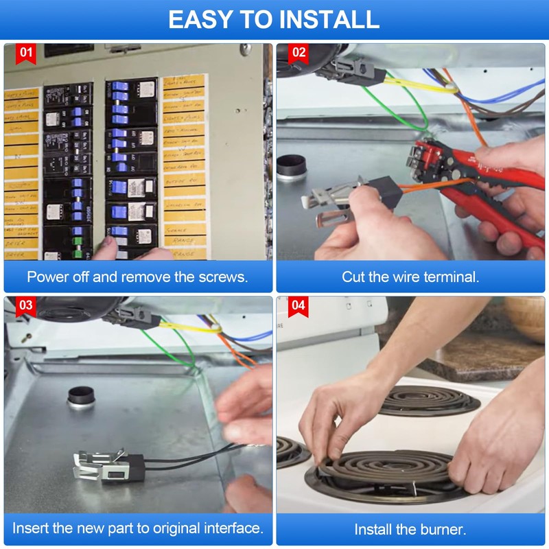 Catilon WB2X8228 Element Receptacle and Wire Kit, Compatible with GE