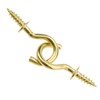 Kukiwhy 200pcs 1/2" Gold Brass Cup Hooks, Modern Decor, Ceiling