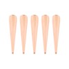 5 Pcs Punk Cone Spikes Studs Rose Gold Metal Long