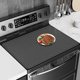 Stove Top Cover for Electric Stove, Heat Resistant Silicone Stove Cover Mat, 28 x 20 Inch Stove Guard Stove Top Protector for Cooktop, Dish Drying Mat for Kitchen, Glass Oven Induction Guard Mat