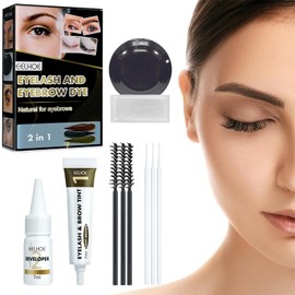 10 Piezas Lifting de Pestañas Kit, Kit de Laminado de Cejas, 2 En 1 Lash Lifting de Pestañas, Crea Cejas Más Gruesas y Duraderas, Rizador de Pestañas Permanente para uso en Salón de Belleza. (Marrón)