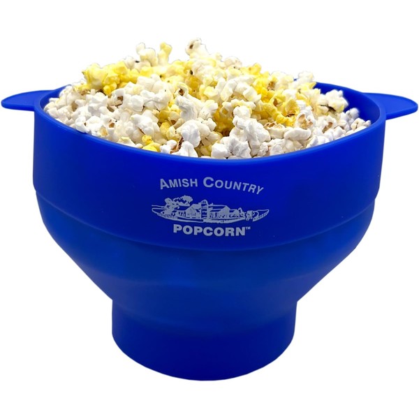 Amish Country Popcorn | Collapsible Silicone Microwave Popper with Customized