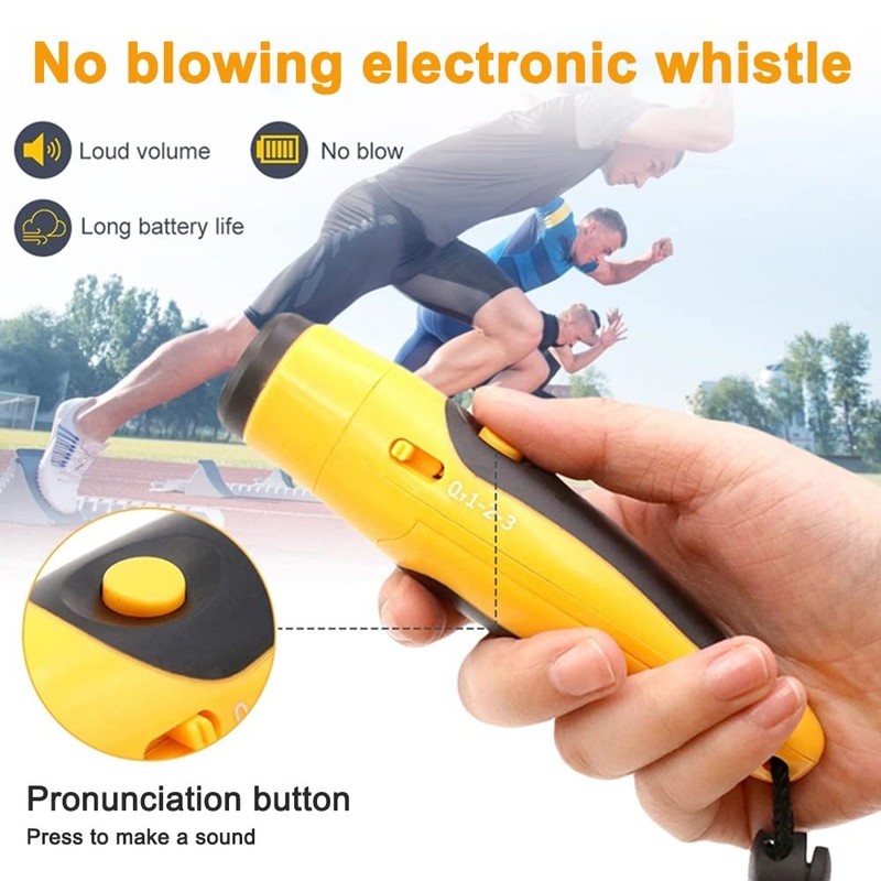 MiOYOOW Electronic Whistle, Handheld Whistle 3 Tone High Volume Emergency