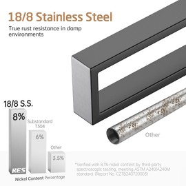 KES Hand Towel Holder Black Towel Ring 10 Inch Towel Holder Bathroom Towel Ring Matte Black Towel Holders Modern Wall Mount SUS304 Stainless Steel, A23080-BK