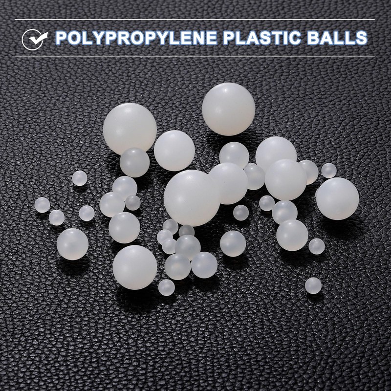 sourcing map 100pcs PP Plastic Bearing Balls 6mm Solid Plastic
