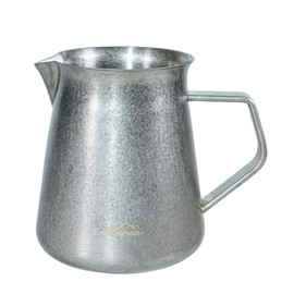Erkundpresso. Milk Jug 600 ml Milk Pitcher Milk Jug Stainless Steel Pour Over Coffee Pot Milk Foam Jug Antique Craft Stainless Steel