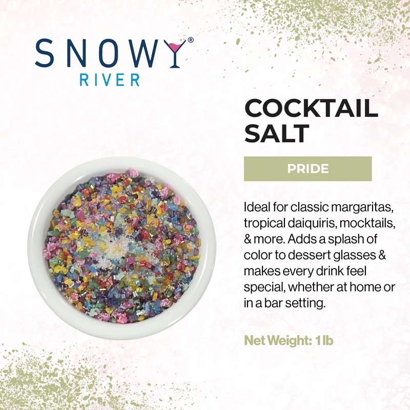 Snowy River Pride Cocktail Salt-Sugar Blend - Naturally Colored Margarita