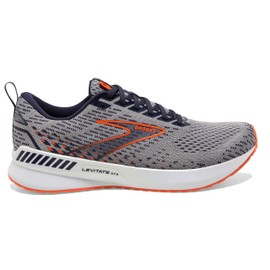 Brooks Levitate GTS 5 Men's Supportive Running Shoe - Grey/Peacoat/Flame - 7