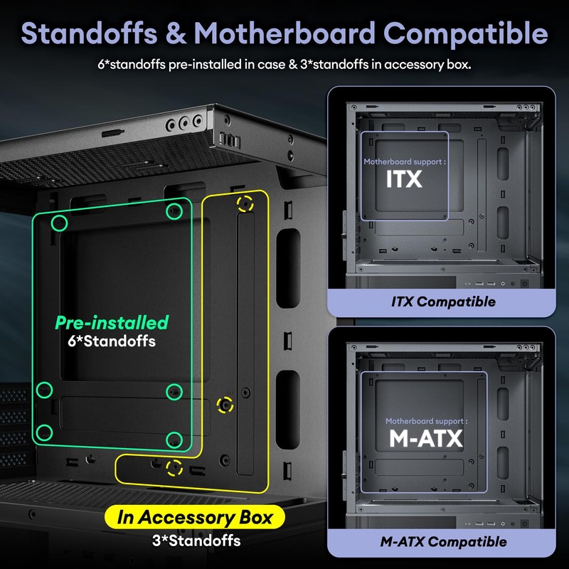 Okinos Aqua 3 Air, Micro ATX Case, MATX PC Case