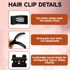 Flat Hair Claw Clips, Flat Claw Clip for Women and