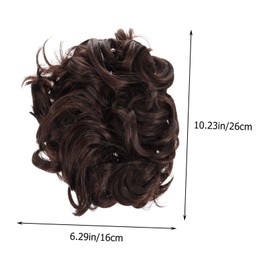 IWOWHERO Hair Accessories Stylish Wig Cover Gorgeous Cosplay Wig for Ponytail Hair Bun Accessory