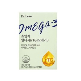 닥터린 초임계 알티지 오메가3 1025mg 30캡슐 1개 Dr. Lin Supercritical R-TPG Omega 3 1025mg 30 Capsules 1 Pack