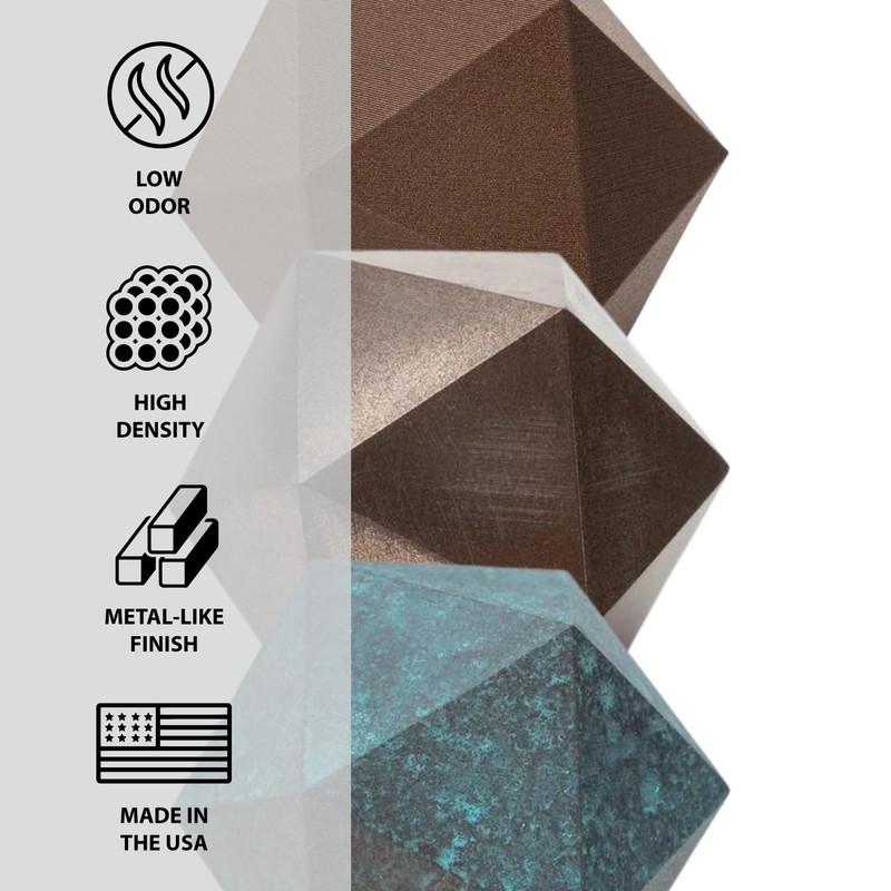 Protopasta Bronze Filled PLA 3D Printer Filament | ProtoPlant Metal-Filled