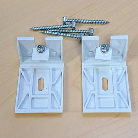 Qty 2pc and 3pc. Brackets KIT for Honeycomb, Cellular, Duette, Applause Shades. Fit Hunter Douglas, Turnils, ALTA, Comfortex, M&B... (2 1/8" Long, 3/4" Cell, Large, 2)