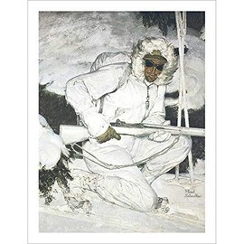 Vintage Ski World Soldier in Winter 10th Mtn. Division Poster, Size 22 x 28 inches