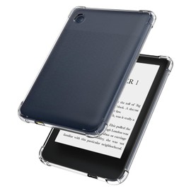 Aircawin for 6'' Kobo Clara Colour Case Clear,Slim Clear Case for All-New Kobo Clara BW (N365) 2024/Clara Colour (N367) 2024/Clara 2E(N506) 2022,Shockproof Lightwheight Soft TPU Back Cover Shell-Clear